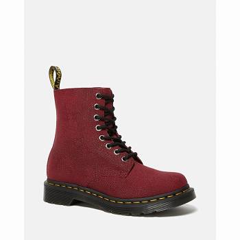 Dr Martens 1460 Pascal Glitter - Bordove Cizmy Damske, D197SK